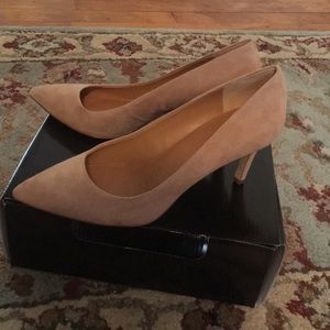 JCrew Isabelle suede pumps